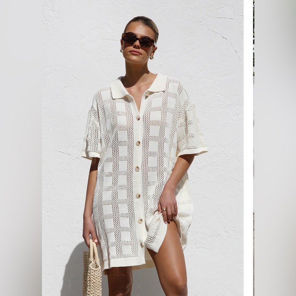 PAULINE DRESS/Cover-Up CREAM